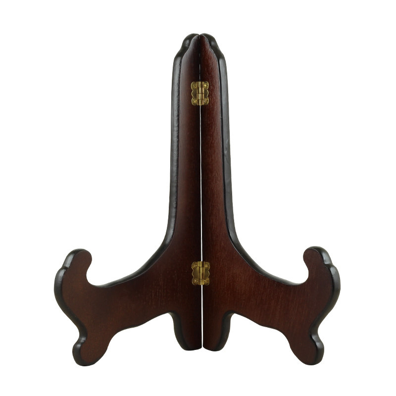 瓷盆架玉器架展示架子木头底座支架木雕工艺品摆件 圆形实木托架