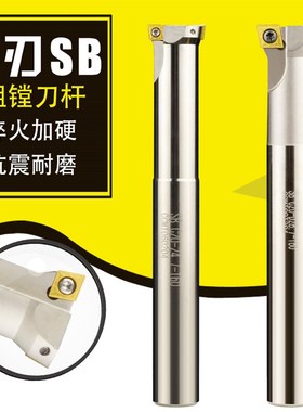 双刃粗镗刀 TDL加工中心固定式粗搪刀杆 SB直柄扩孔刀杆11.7-41.7