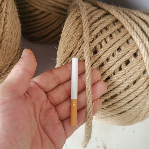 手工DIY麻绳子6毫米水管缠绕绳 照片墙装饰捆绑梯子麻绳6MM