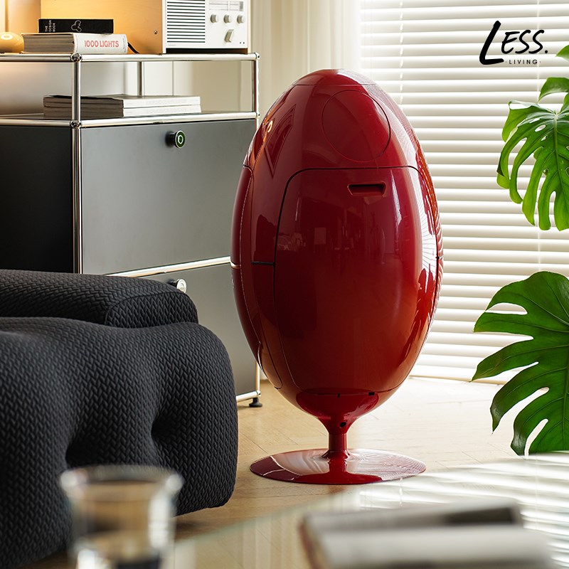 less living多巴胺恐龙蛋垃圾桶家用储物摆件旋转环保分类收纳桶