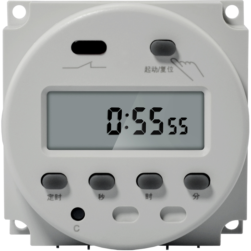 CN102A单双定时器 220V微型无限循环时控开关1V2V秒控定时关