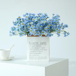 6枝小雏菊仿真花束假花干花短枝小清新桌面插花摆件客厅ins风装饰