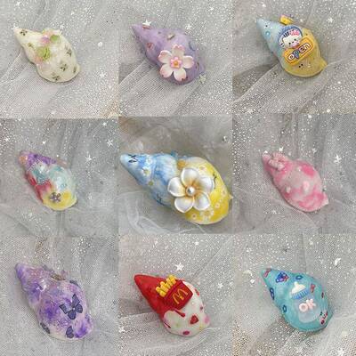 寄居蟹替换壳定制大小 原生壳diy天然手工大号天然海螺豆丁替换壳