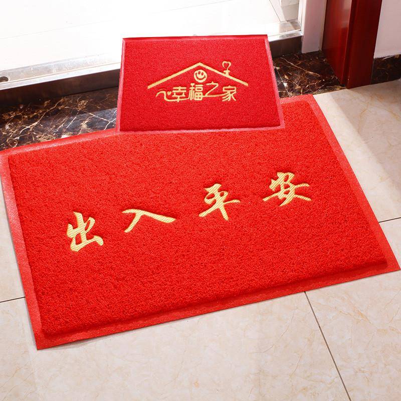 欢迎光临门垫大门口地垫脚垫进门出入平安家用厨房小地毯定制logo