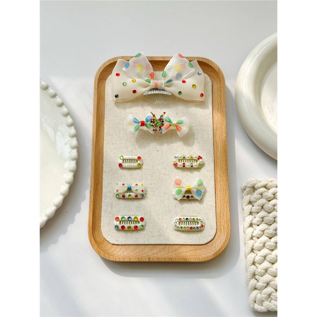 梦幻狗狗发夹头饰宠物小夹子西施犬比熊泰迪马尔济斯鼻梁夹约克夏