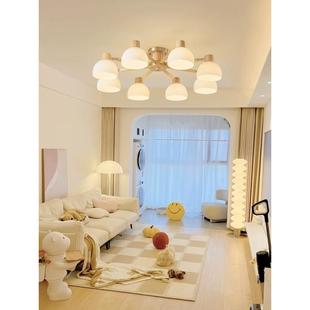 原木风格 风格 实木大厅主灯现代简约创意暖 纳维亚日式 客厅灯斯堪