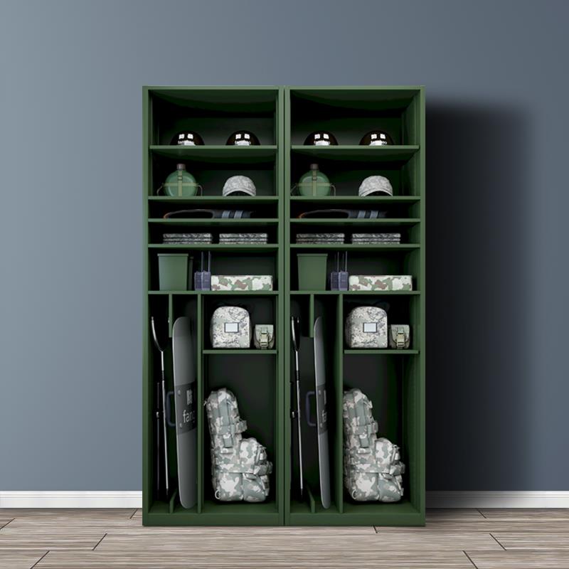 指挥器材柜单人战斗装备携行柜防爆物资存放柜背囊头盔盾牌组合柜