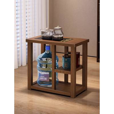 新中式实木茶水柜小型简易茶桌边几烧水壶一体茶桌边柜简约泡茶台