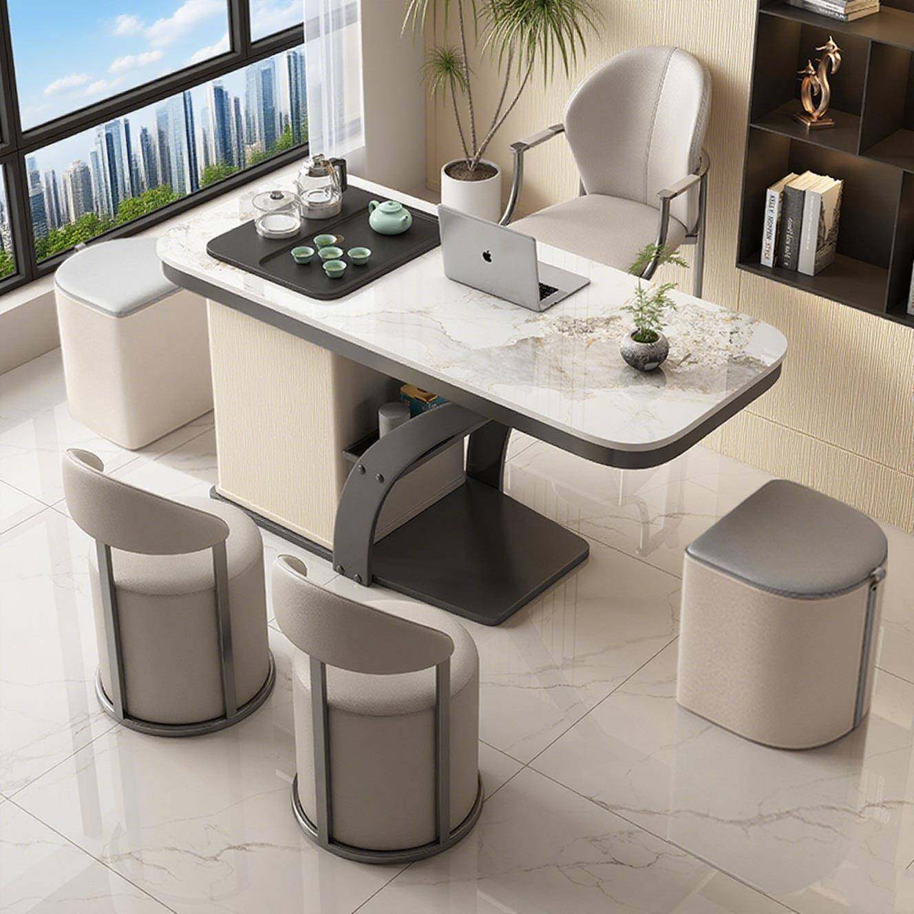 轻奢岩板阳台茶桌椅组合现代小户型茶几客厅家用小茶台烧水壶一体,住宅家具,家用茶台/茶桌,淘宝优惠券,粉丝福利购,淘宝优惠卷