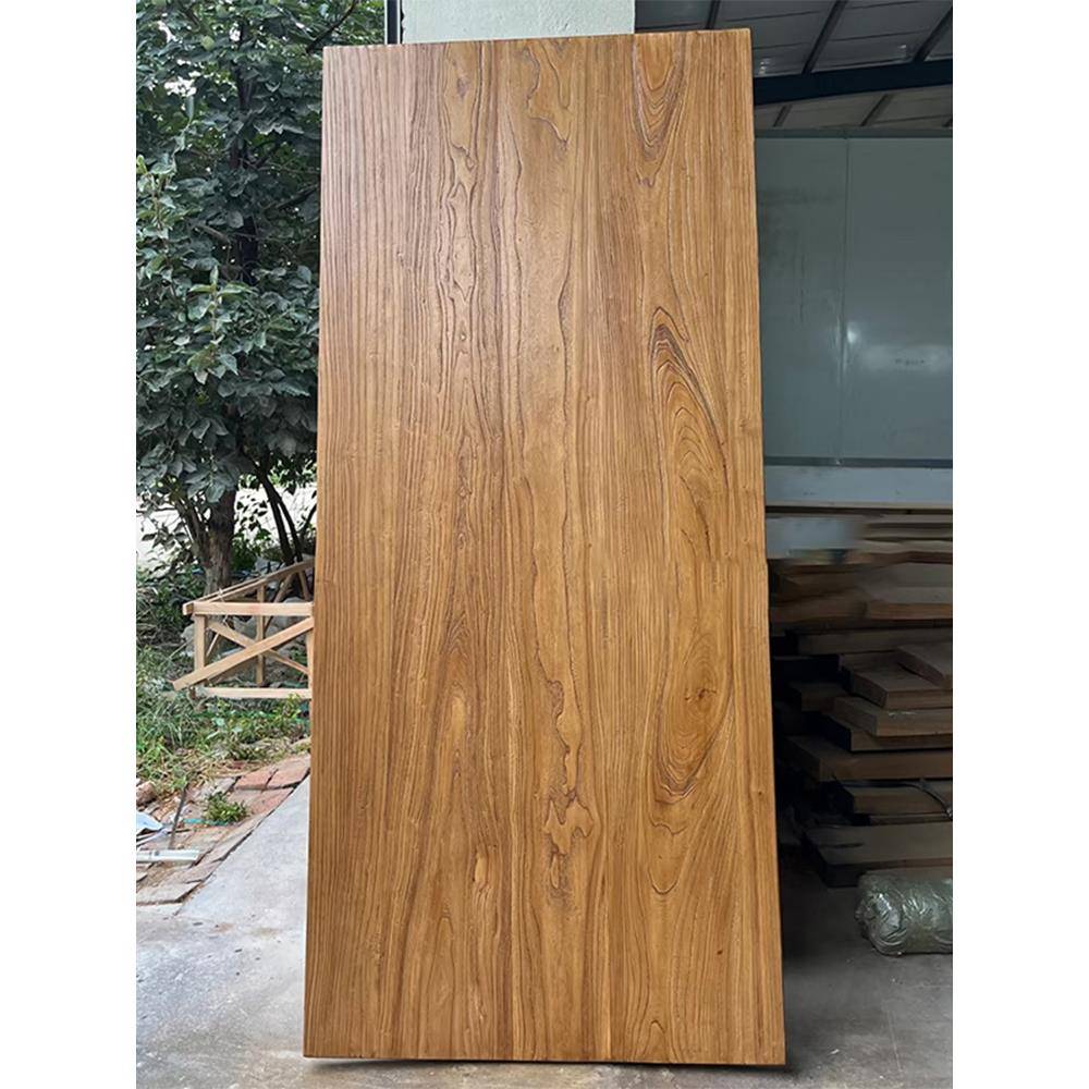 老榆木门板实木桌面板风化大板桌旧门板原木电脑办公桌面板飘窗板