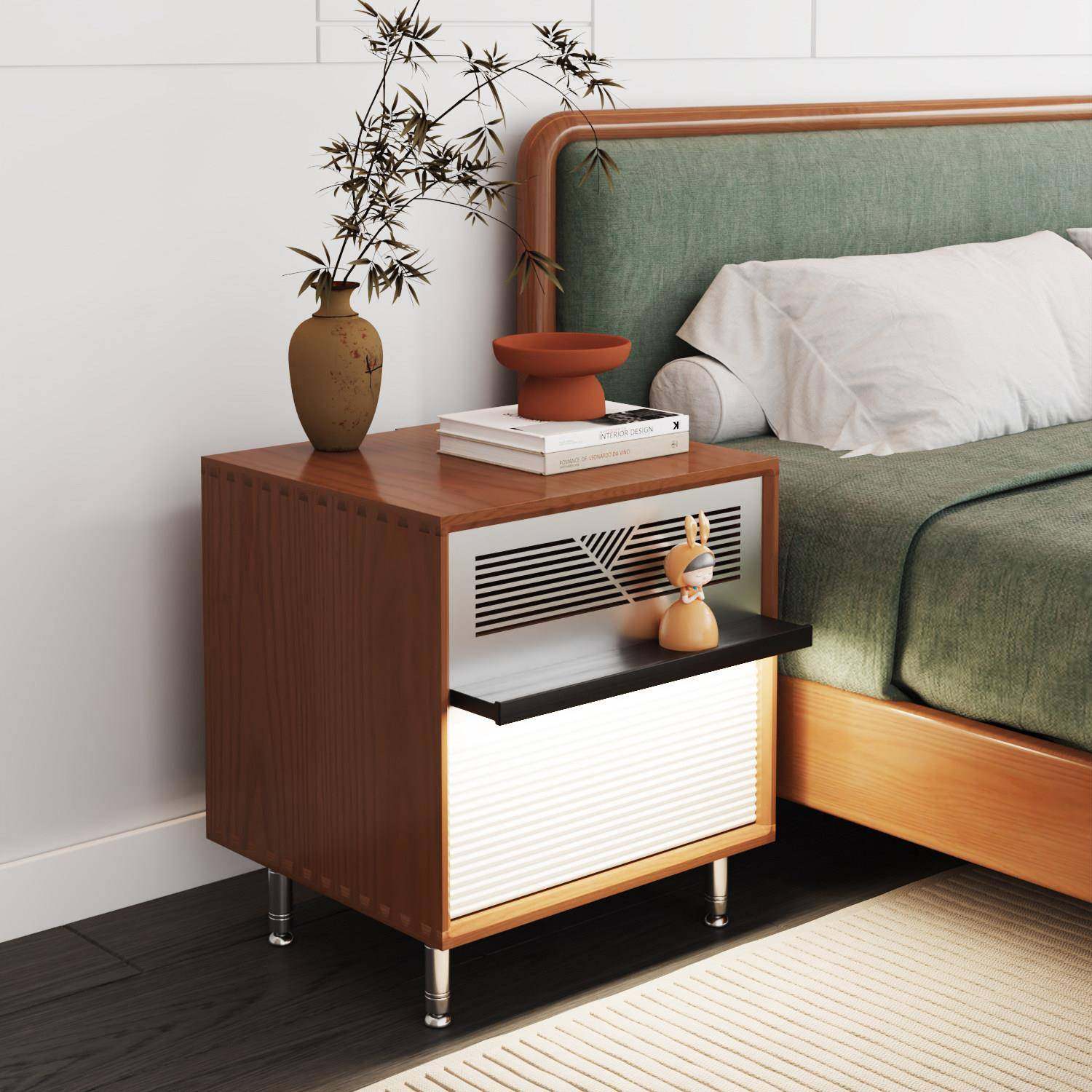 中古实木床头柜樱桃木小型极窄床边侧边柜家用卧室覆古床边柜,住宅家具,床头柜,淘宝优惠券,粉丝福利购,淘宝优惠卷