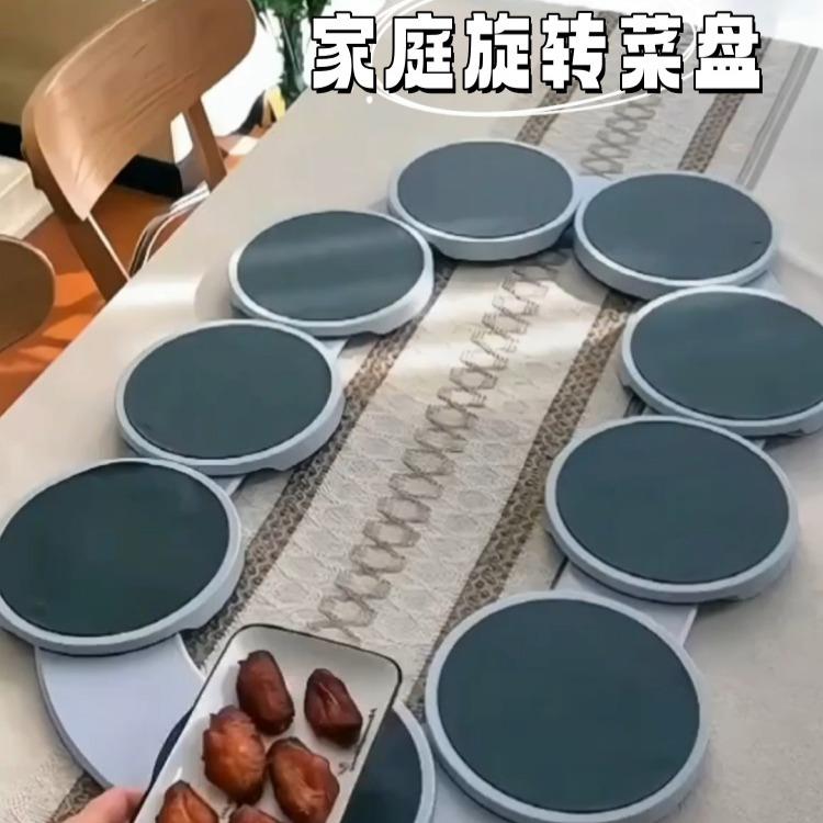 餐桌旋转圆盘底座餐桌防烫垫桌面隔热耐高温可折叠家用待客旋转