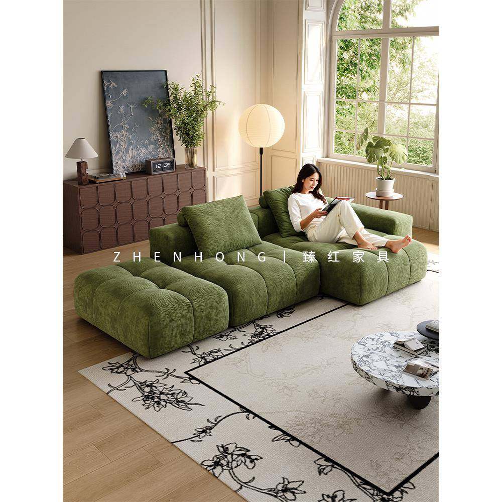 意式极简像素沙发雪尼尔布艺法式覆古直排模块沙发组合2025新款,住宅家具,布艺沙发,淘宝优惠券,粉丝福利购,淘宝优惠卷