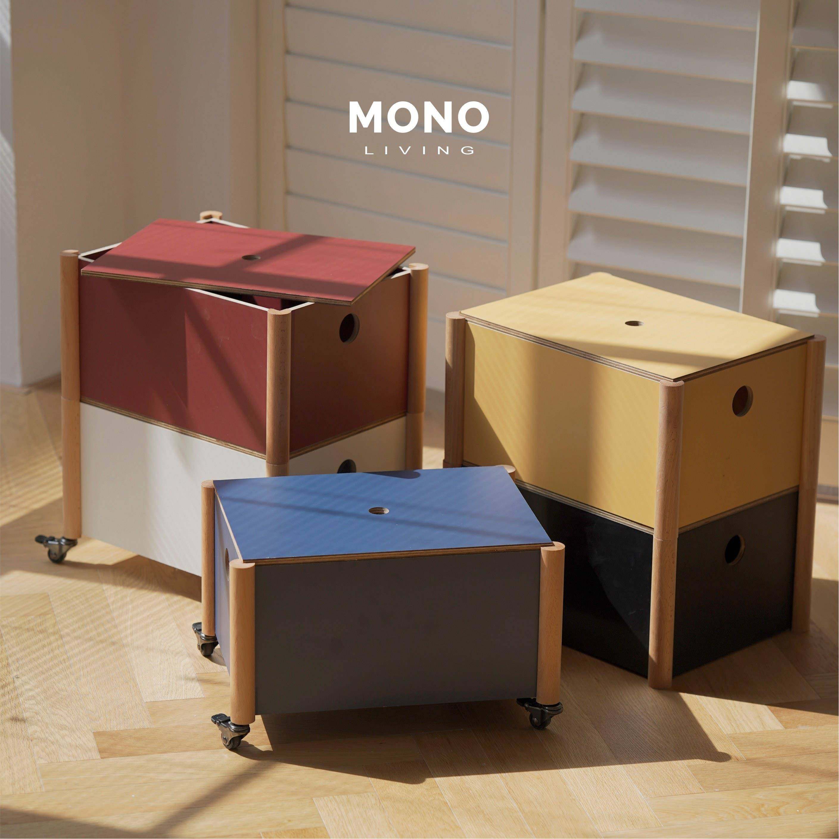 MONO | 波奇自由组合式移动多色中古包豪斯床头柜收纳柜储物盒,住宅家具,床头柜,淘宝优惠券,粉丝福利购,淘宝优惠卷