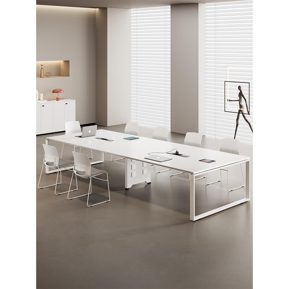 会议桌长桌简约现代办公家具长条桌长方形培训桌会议室桌椅组合