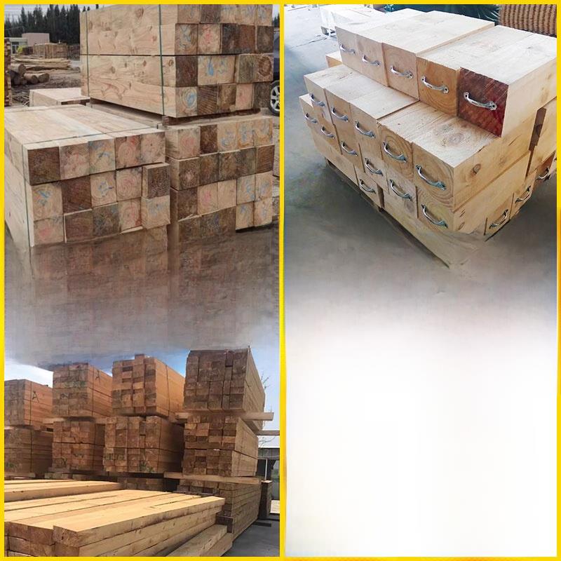 枕木垫木泵汽车起重机腿实木硬杂大木方桥铁路卡车箱机械设备垫木