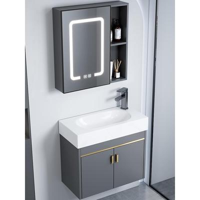 太空铝挂墙式陶瓷洗手盆超极窄长卫生间洗脸盆柜组合小户型洗漱台