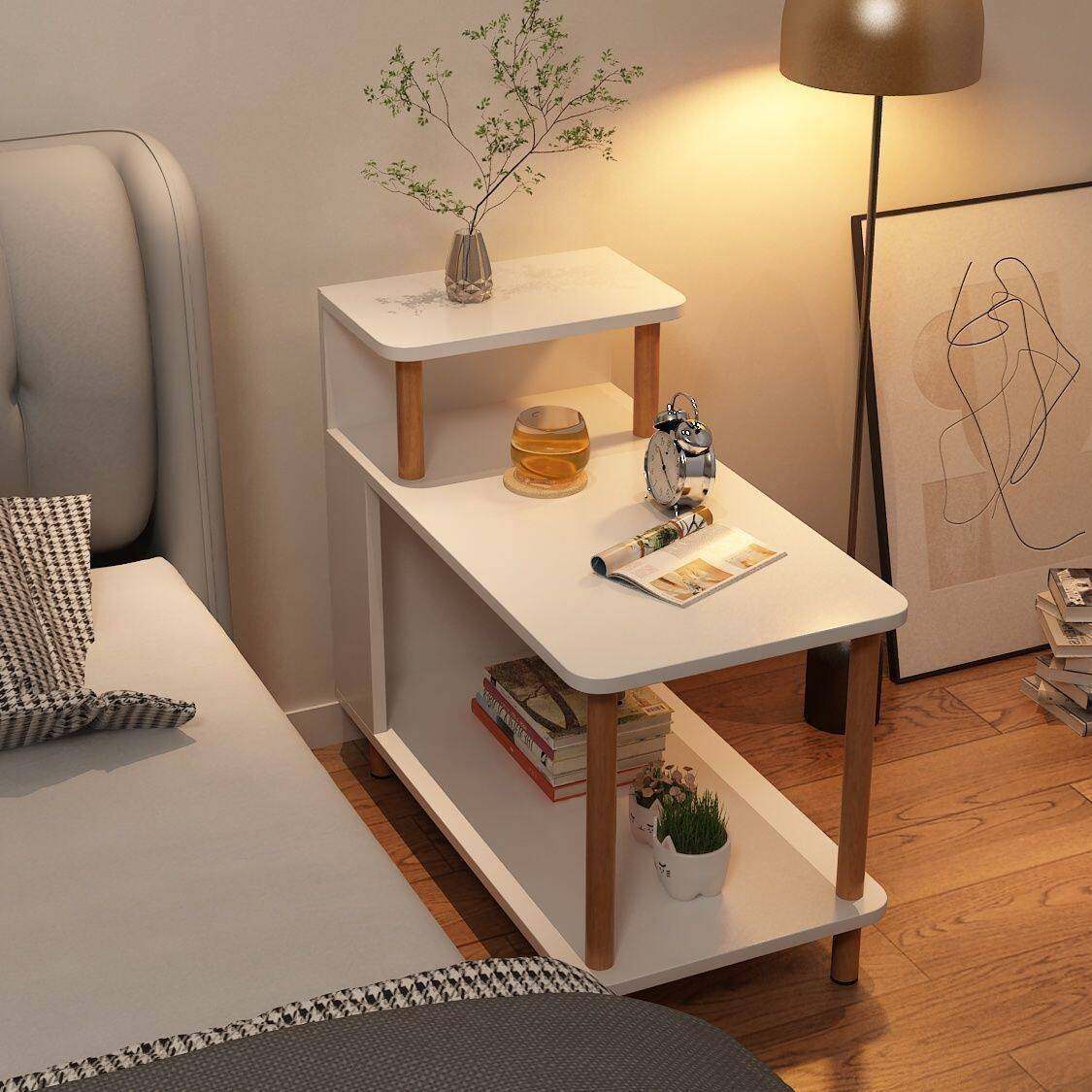 床头置物架床头收纳柜小型床边桌卧室家用床边小桌子出租屋多层,住宅家具,床头柜,淘宝优惠券,粉丝福利购,淘宝优惠卷