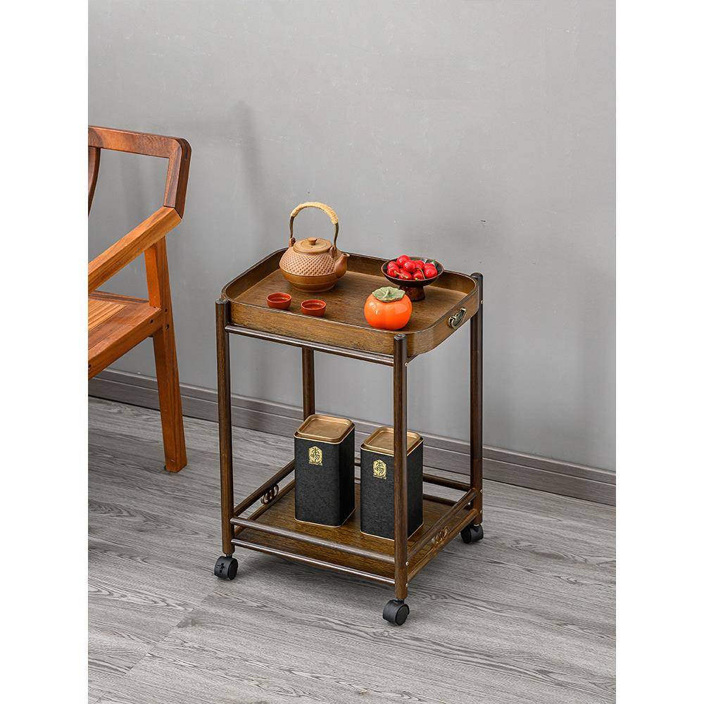 可移动麻将桌棋牌室茶几茶水柜麻将机专用茶水架子茶桌带轮小边几