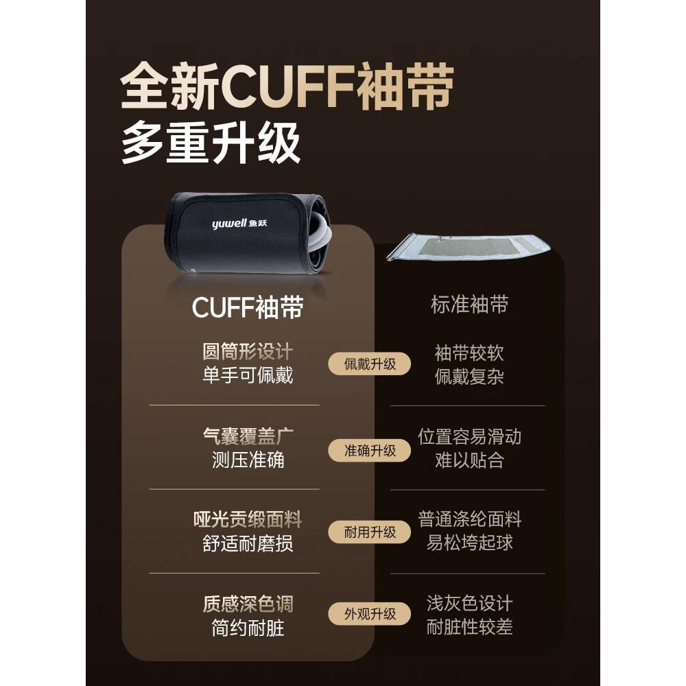 鱼跃S68AR房颤电子压计新品准蓝牙升级灵控袖带