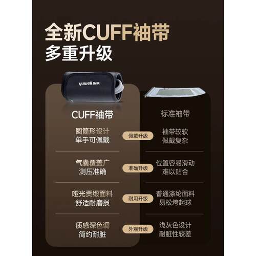 鱼跃S68AR房颤电子压计新品准蓝牙升级灵控袖带