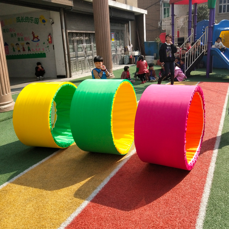 幼儿园车轮滚滚户外感统训练爬行游戏圈儿童亲子户外活动道具