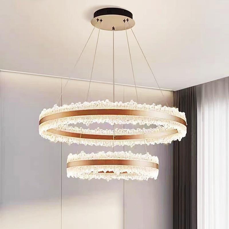 现代简约客厅吊灯轻奢高级感餐厅吧台圆形主灯极简大气设计师灯具