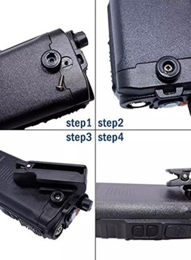 适用宝锋A58 BF-9700 UV-9RPlus UV9R手台防水对讲机背夹配件后