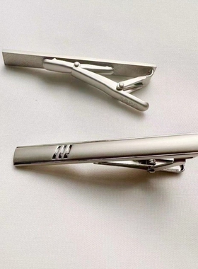 蓝色领带夹简约商务袖扣袖扣领带夹镀金领带夹