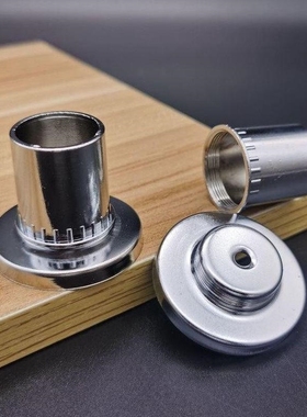 伸缩杆配件接头衣杆法兰座 衣柜杆座浴帘杆托 19225管单孔带