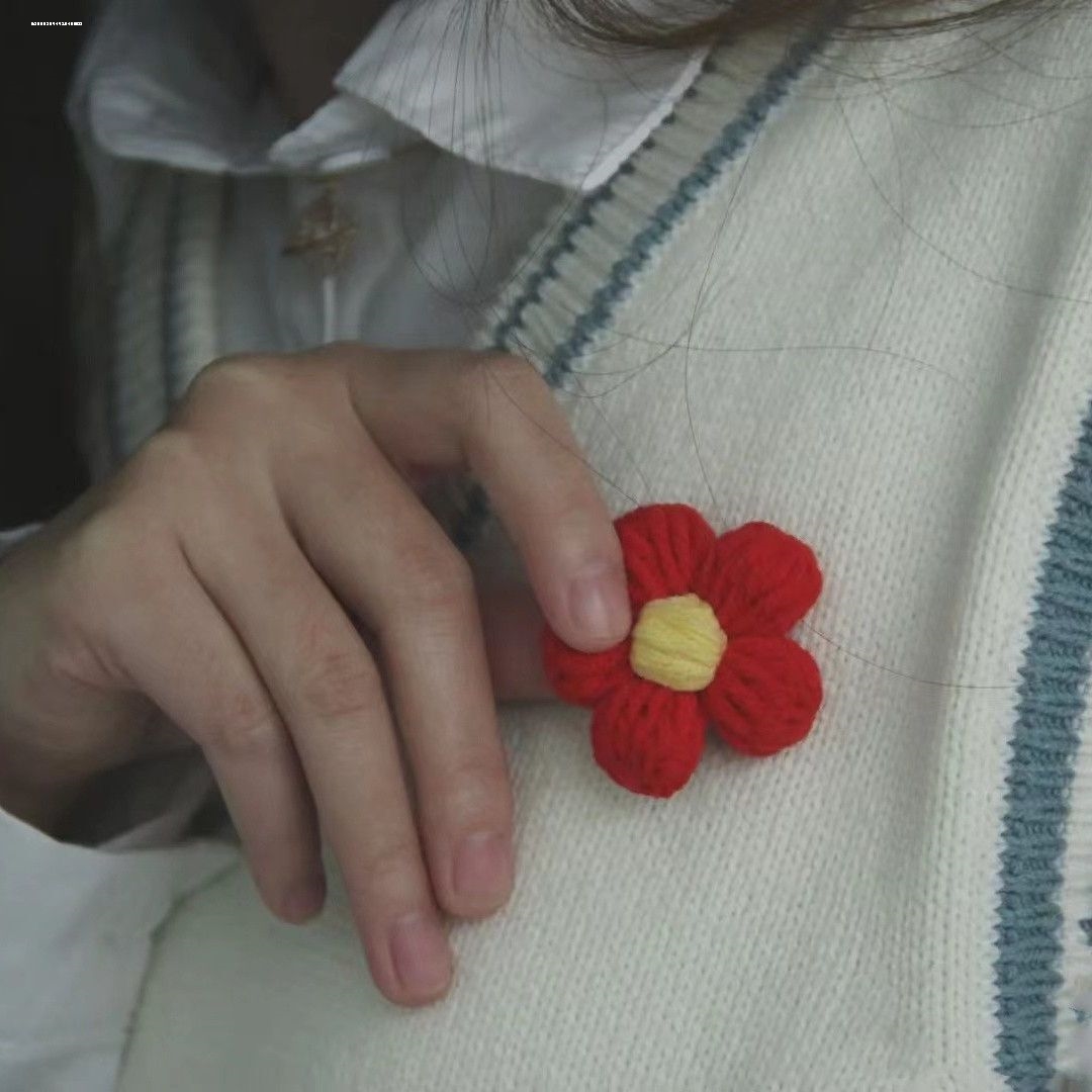 送你一朵小红花胸针包邮同款包邮徽章可爱日系别针衣服装饰品