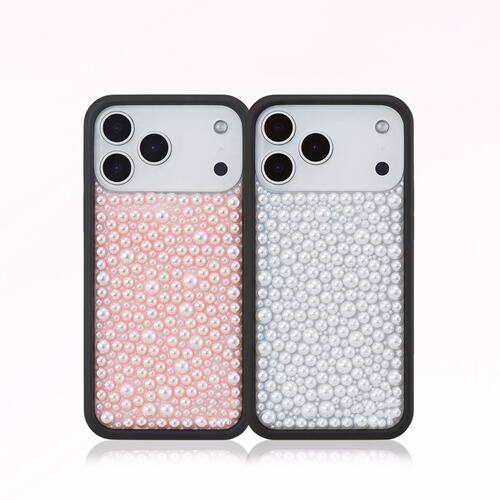 WF珍珠系列Pearl手机壳适用苹果iPhone17/16/15/14/Pro/Max硬壳全包保护套硅胶防摔时尚wf复古