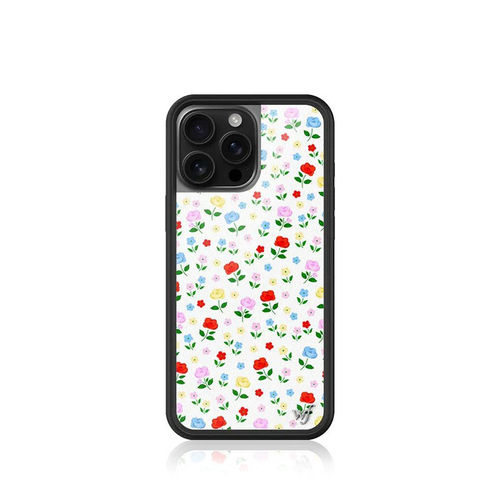 WF野花草原花卉苹果16Pro手机壳适用iPhone15/14//13/12Pro/Max/plus可爱小鼠保护套硅胶防摔欧美时尚17