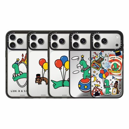 17系列恐龙马戏团手机壳新款苹果17ProMax适用于iPhone16Pro可爱卡通15Plus爆款14防摔保护套13硬壳12