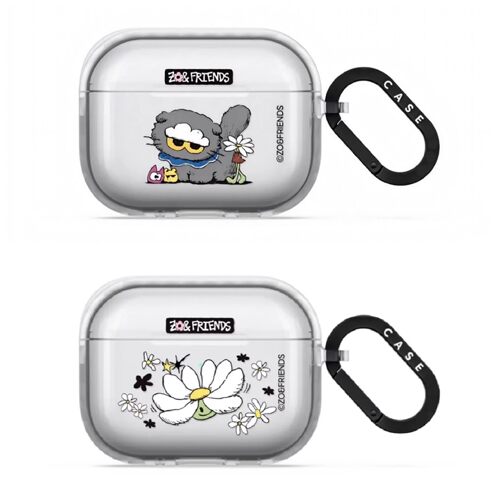 权志龙ZOA猫系列耳机保护套苹果 AirPods Pro 3适用于AirPods 4可爱卡通Airpods 3透明耳机保护套AirPods软壳