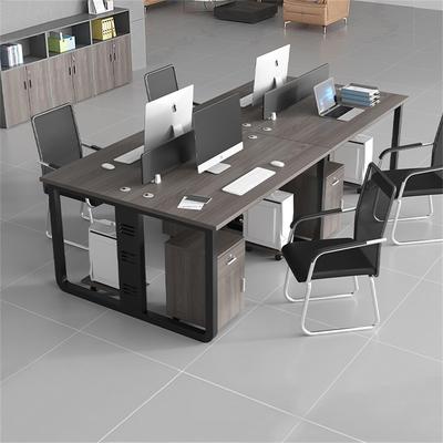 夏初雪简约现代风四六人位办公桌