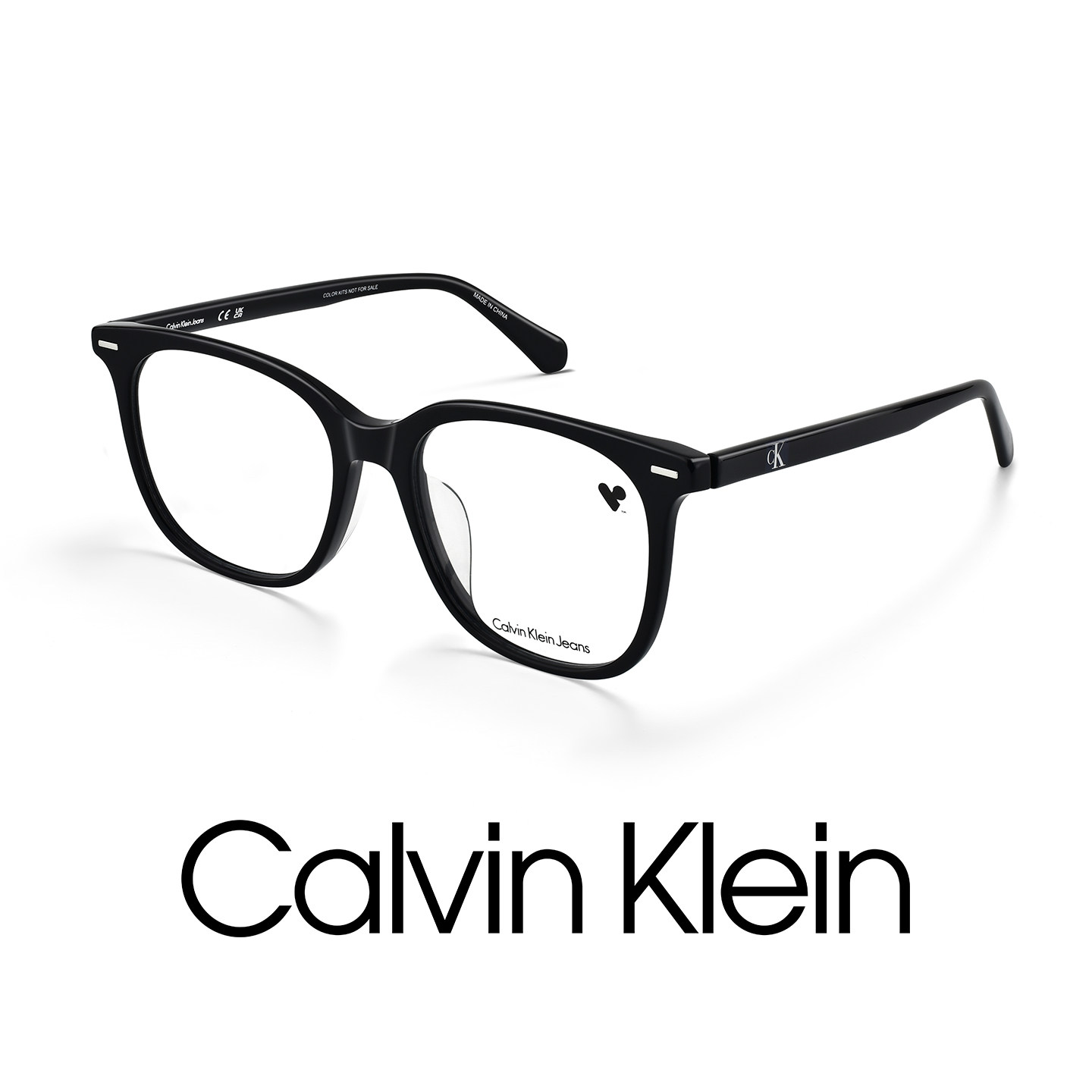 ck眼镜女素颜大方框显脸小镜框