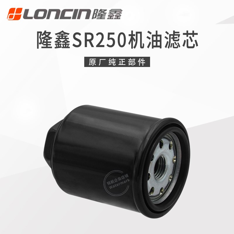 隆鑫LX250T无极CU250 SR250GT踏板车原装精滤器 机油格 机油滤芯
