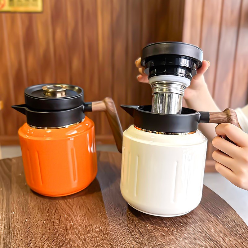 智能显温焖茶壶家用316不锈钢茶水分离大容量老白茶泡茶壶保温壶