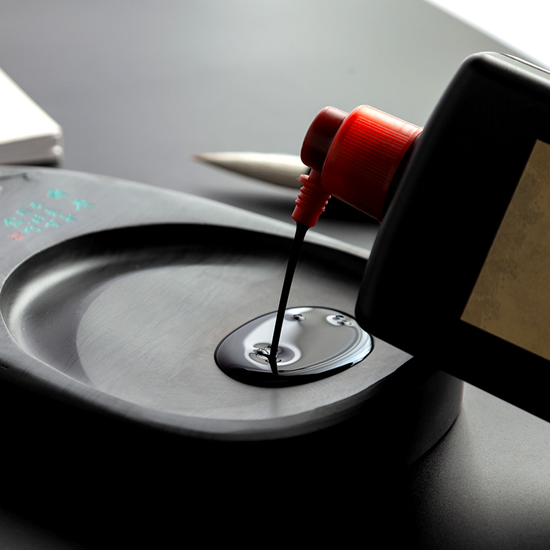 8英寸原石天然砚台安徽歙砚暗香文房四宝用品初学者学生毛笔书法