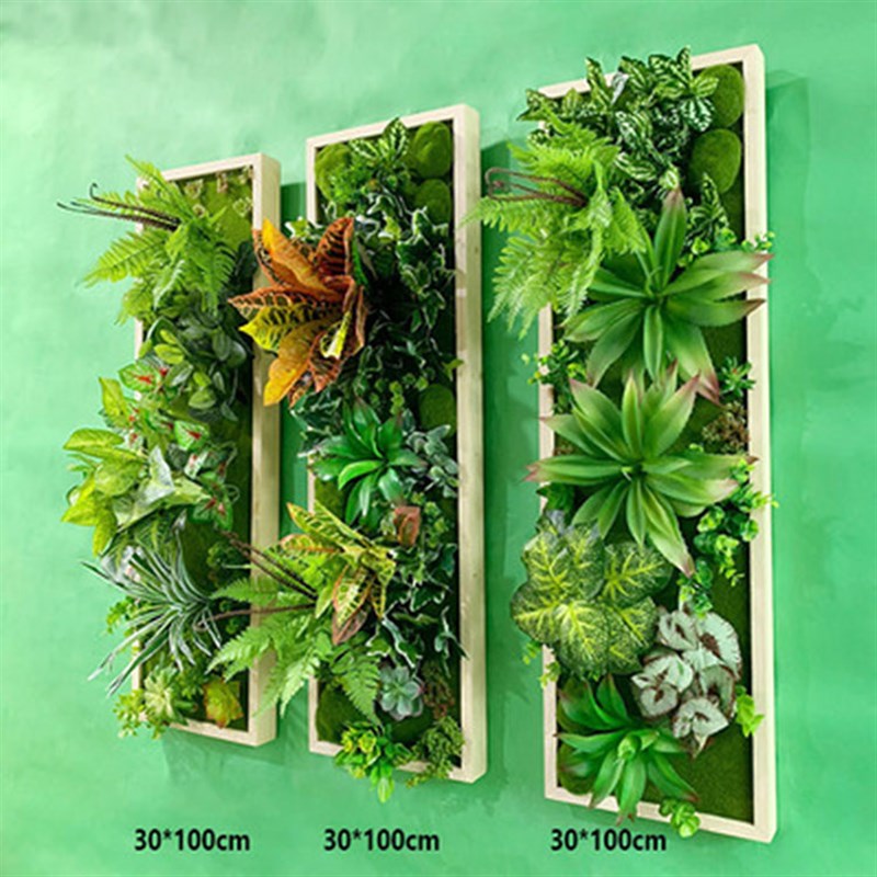 仿真多肉植物壁挂墙壁绿植工业风墙面装饰背景墙鹿头餐厅酒吧摆花