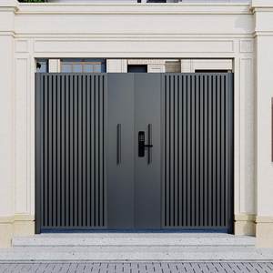 鹏鸿铝合金庭院大门农村自建房大门电动铝艺院子门花园户外大铁门