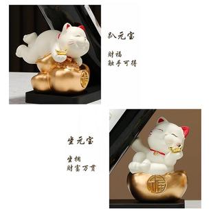 招财猫创意红酒架摆件轻奢高档斜放酒柜餐边柜装饰品新家乔迁礼物