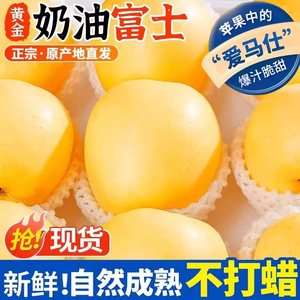 【下单立减30】山东烟台奶油苹果黄金奶油富士现仓库摘现发新鲜