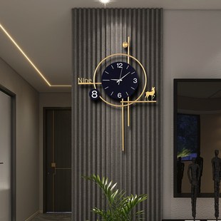 创意大气现代X静音挂墙钟 挂钟轻奢2024新款 挂表时尚 简约装 饰个性