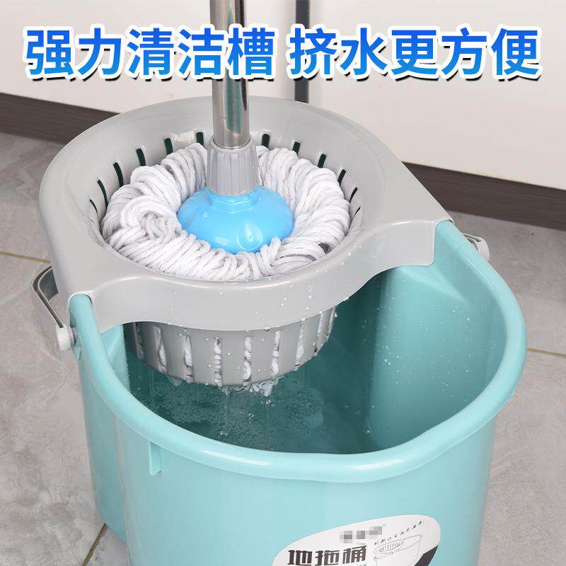 家用手压带滑轮洗拖把桶挤水桶墩布拖布清洁桶塑料旋转拧水甩干桶