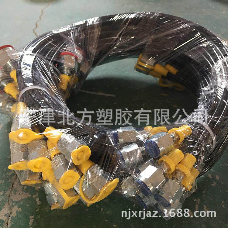 压力表线芳纶纤维高压扣压式尼龙树脂油管非标测压软管