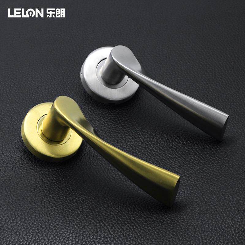 304不锈钢仿精铸室内门把手执手锁通用分体式门拉手卧室房门把手