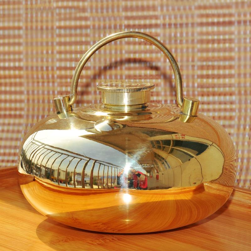 天艺光面龙凤加厚大小号烫婆子汤婆子汤捂子铜暖壶热水袋带内塞