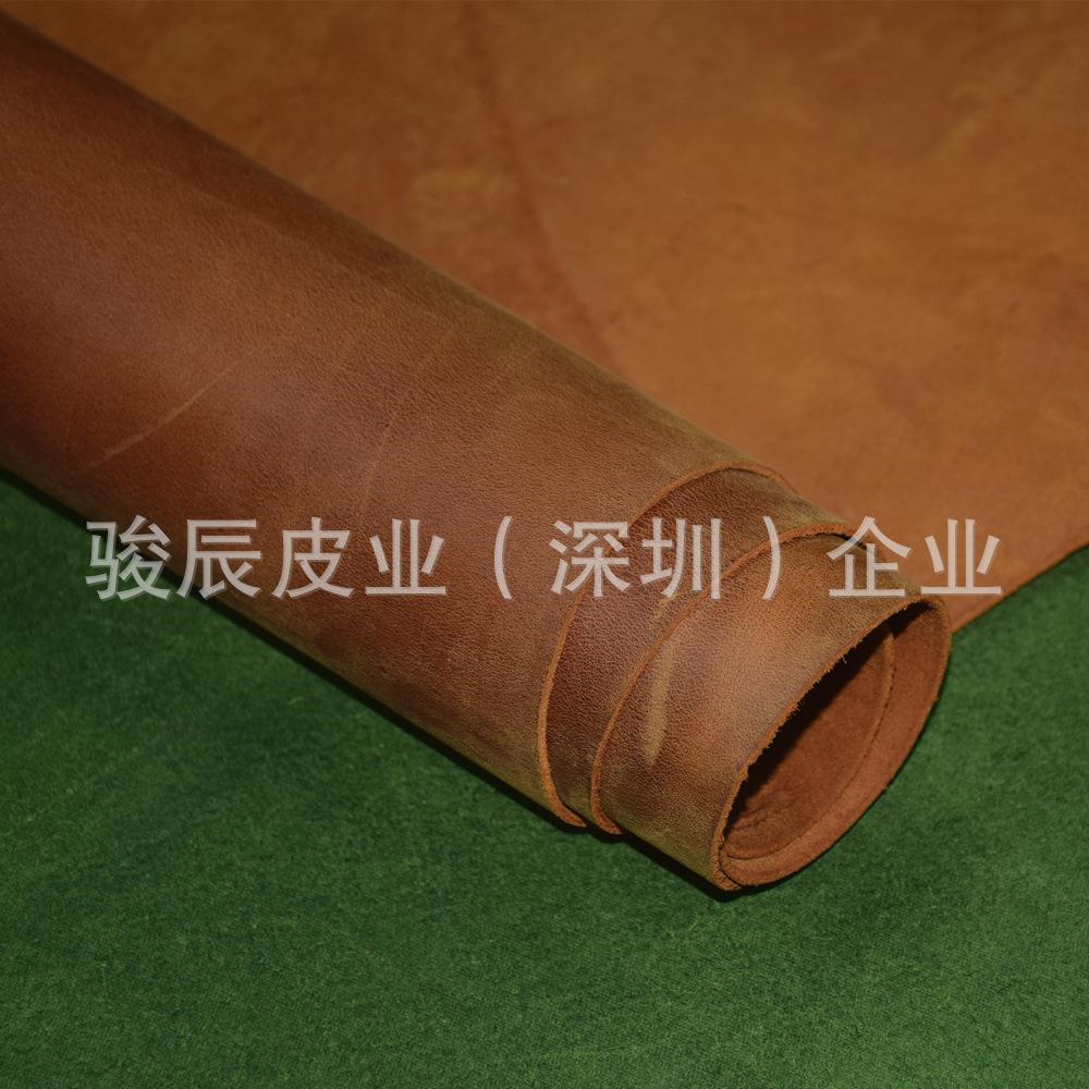 头层牛皮疯马皮复古怀旧牛皮表带皮箱包牛皮手工真皮